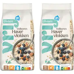 Albert Heijn AH Glutenvrij Volkoren havervlokken 2-pack aanbieding