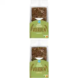 Albert Heijn AH Dunne crackers volkoren 2-pack aanbieding
