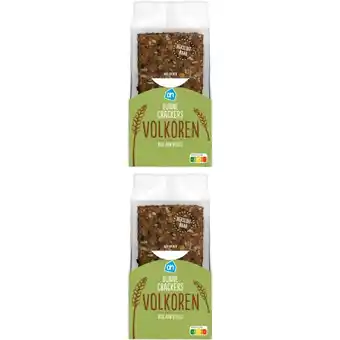Albert Heijn AH Dunne crackers volkoren 2-pack aanbieding