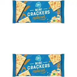 Albert Heijn AH Mini crackers naturel 2-pack aanbieding