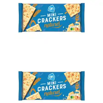 Albert Heijn AH Mini crackers naturel 2-pack aanbieding