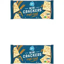 Albert Heijn AH Minicrackers met zout 2-pack aanbieding