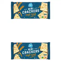 Albert Heijn AH Minicrackers met zout 2-pack aanbieding