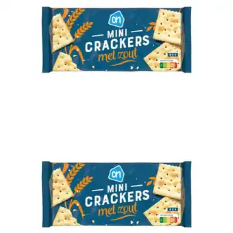 Albert Heijn AH Minicrackers met zout 2-pack aanbieding