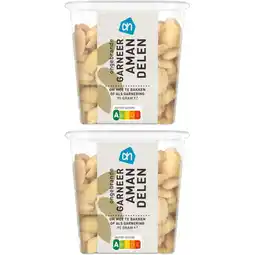 Albert Heijn AH Ongebrande garneer amandelen 2-pack aanbieding