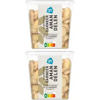 Albert Heijn AH Ongebrande garneer amandelen 2-pack aanbieding
