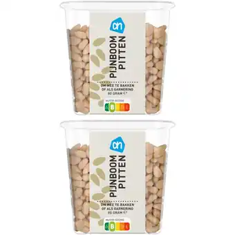 Albert Heijn AH Pijnboompitten 2-pack aanbieding