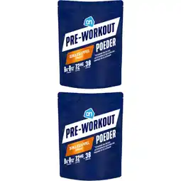 Albert Heijn AH Pre-workout poeder sinaasappel 2-pack aanbieding