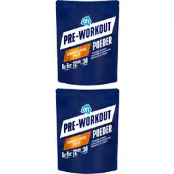 Albert Heijn AH Pre-workout poeder sinaasappel 2-pack aanbieding