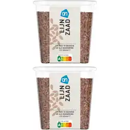 Albert Heijn AH Lijnzaad 2-pack aanbieding
