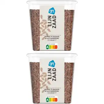 Albert Heijn AH Lijnzaad 2-pack aanbieding