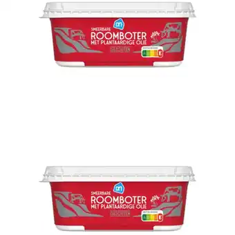 Albert Heijn AH Roomboter plantaardig gezouten 2-pack aanbieding