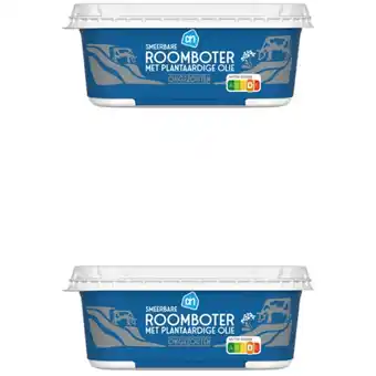 Albert Heijn AH Roomboter plantaardig ongezout 2-pack aanbieding