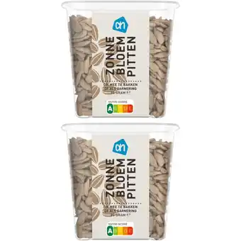 Albert Heijn AH Zonnebloempitten 2-pack aanbieding