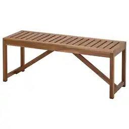 IKEA NÄmmarÖ Bank, buiten, lichtbruin gelazuurd, 120 cm aanbieding