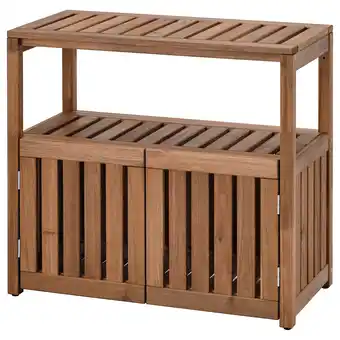 IKEA NÄmmarÖ Open kast, buiten, lichtbruin gelazuurd, 83x75 cm aanbieding
