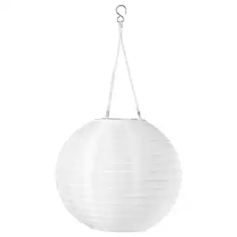 IKEA Solvinden Led-plafondlamp op zonnecellen, buiten/globe wit, 30 cm aanbieding