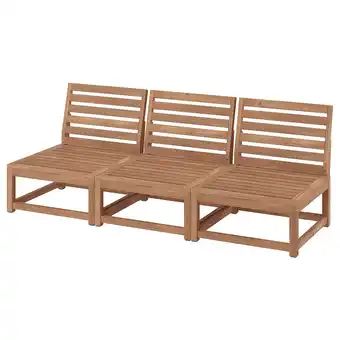 IKEA NÄmmarÖ 3-zits modulaire bank, buiten, lichtbruin gelazuurd aanbieding