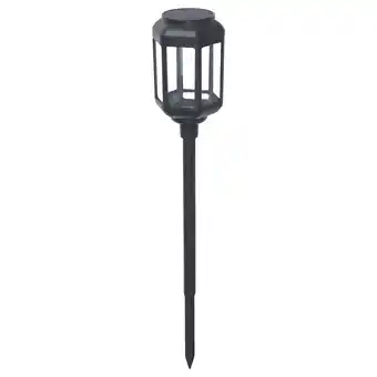 IKEA Solvinden Led-grondstick op zonnecel, buiten/blank zwart aanbieding