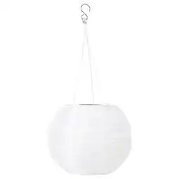 IKEA Solvinden Led-plafondlamp op zonnecellen, buiten/globe wit, 22 cm aanbieding