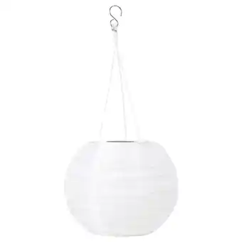 IKEA Solvinden Led-plafondlamp op zonnecellen, buiten/globe wit, 22 cm aanbieding