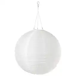IKEA Solvinden Led-plafondlamp op zonnecellen, buiten/globe wit, 45 cm aanbieding