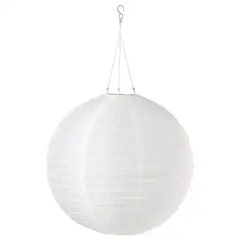 IKEA Solvinden Led-plafondlamp op zonnecellen, buiten/globe wit, 45 cm aanbieding