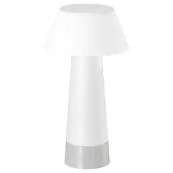 IKEA Solvinden Tafellamp, op batterijen/wit, 20 cm aanbieding