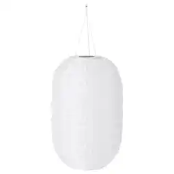 IKEA Solvinden Led-plafondlamp op zonnecellen, buiten/ovaal wit, 43 cm aanbieding