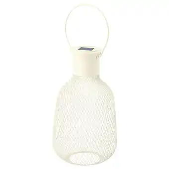 IKEA Solvinden Led-lantaarn op zonnecellen, buiten/draadwerk wit, 29 cm aanbieding