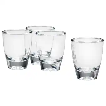 IKEA Humlafisk Borrelglaasje, helder glas, 3.0 cl aanbieding