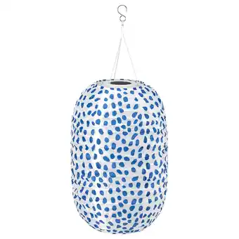 IKEA Solvinden Hanglamp, gestippeld op zonnecellen/blauw, 43 cm aanbieding