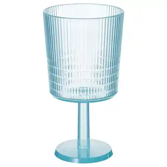IKEA Kallsinnig Wijnglas, kunststof/blauw, 32 cl aanbieding