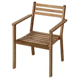 IKEA Askholmen Tuinstoel, donkerbruin aanbieding
