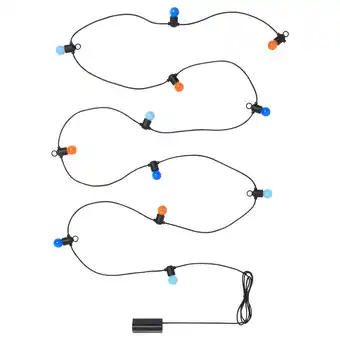 IKEA Solvinden Led-lichtsnoer met 12 lampjes, op batterijen/buiten veelkleurig aanbieding