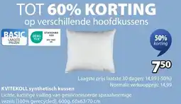 Jysk Kvitekoll synthetisch kussen aanbieding