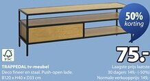 Jysk TRAPPEDAL tv-meubel aanbieding