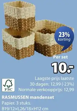 Jysk RASMUSSEN mandenset aanbieding