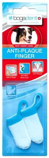 Pets Place Bogadent Dental Antiplaque Finger Adult - Gebitsverzorging - 2 stuks aanbieding
