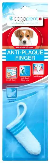 Pets Place Bogadent Dental Antiplaque Finger Pup - Gebitsverzorging - per stuk aanbieding