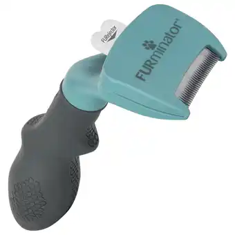 Pets Place Furminator Cat Undercoat Tool - Short Hair - Kattenvachtkam - Turquoise Small aanbieding