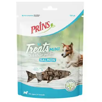 Pets Place Prins Treats Mini - Hondensnacks - Zalm 120 g Geschikt Voor Alle Rassen aanbieding