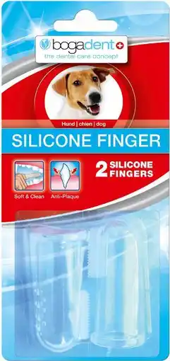 Pets Place Bogadent Dental Silicone Finger - Gebitsverzorging - 2 stuks aanbieding