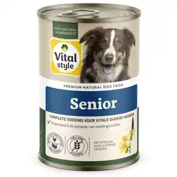 Pets Place Vitalstyle Blik Vitaal Vlees Senior - Hondenvoer - 400 g aanbieding