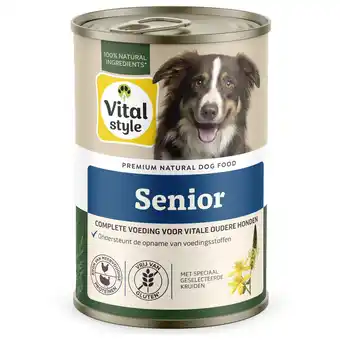 Pets Place Vitalstyle Blik Vitaal Vlees Senior - Hondenvoer - 400 g aanbieding
