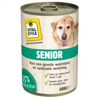 Pets Place Vitalstyle Blik Vitaal Vlees Senior - Hondenvoer - 400 g aanbieding