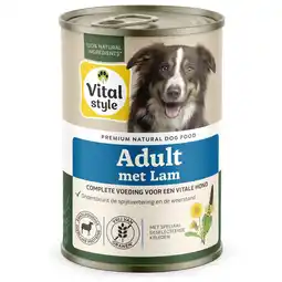 Pets Place Vitalstyle Blik Vitaal Vlees Adult - Hondenvoer - Lam 400 g aanbieding