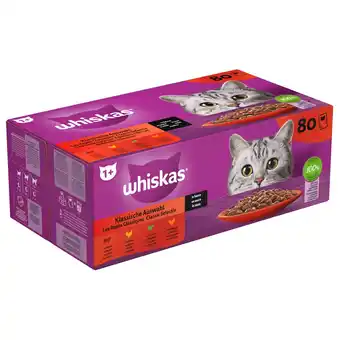 Pets Place Whiskas Classic Selectie In Saus Maaltijdzakjes - Kattenvoer - 80x85 g aanbieding