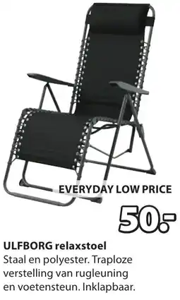 Jysk ULFBORG relaxstoel aanbieding