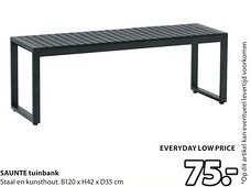 Jysk SAUNTE tuinbank aanbieding